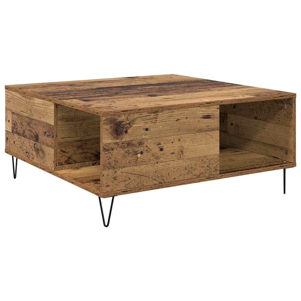Couchtisch Altholz 80 x 80 x 36,5 cm Holzwerkstoff