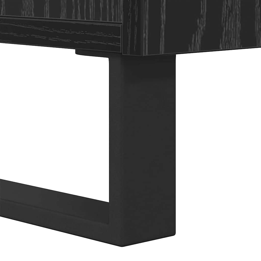 Couchtisch Schwarz Eichen-Optik 80 x 80 x 36,5 cm Holzwerkstoff