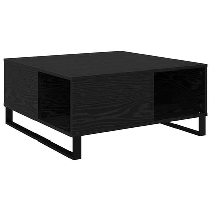 Couchtisch Schwarz Eichen-Optik 80 x 80 x 36,5 cm Holzwerkstoff