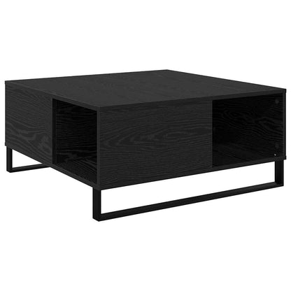 Couchtisch Schwarz Eichen-Optik 80 x 80 x 36,5 cm Holzwerkstoff