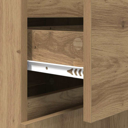 Sideboard Artisan-Eiche 40 x 35 x 70 cm Verbundholz und Eisen