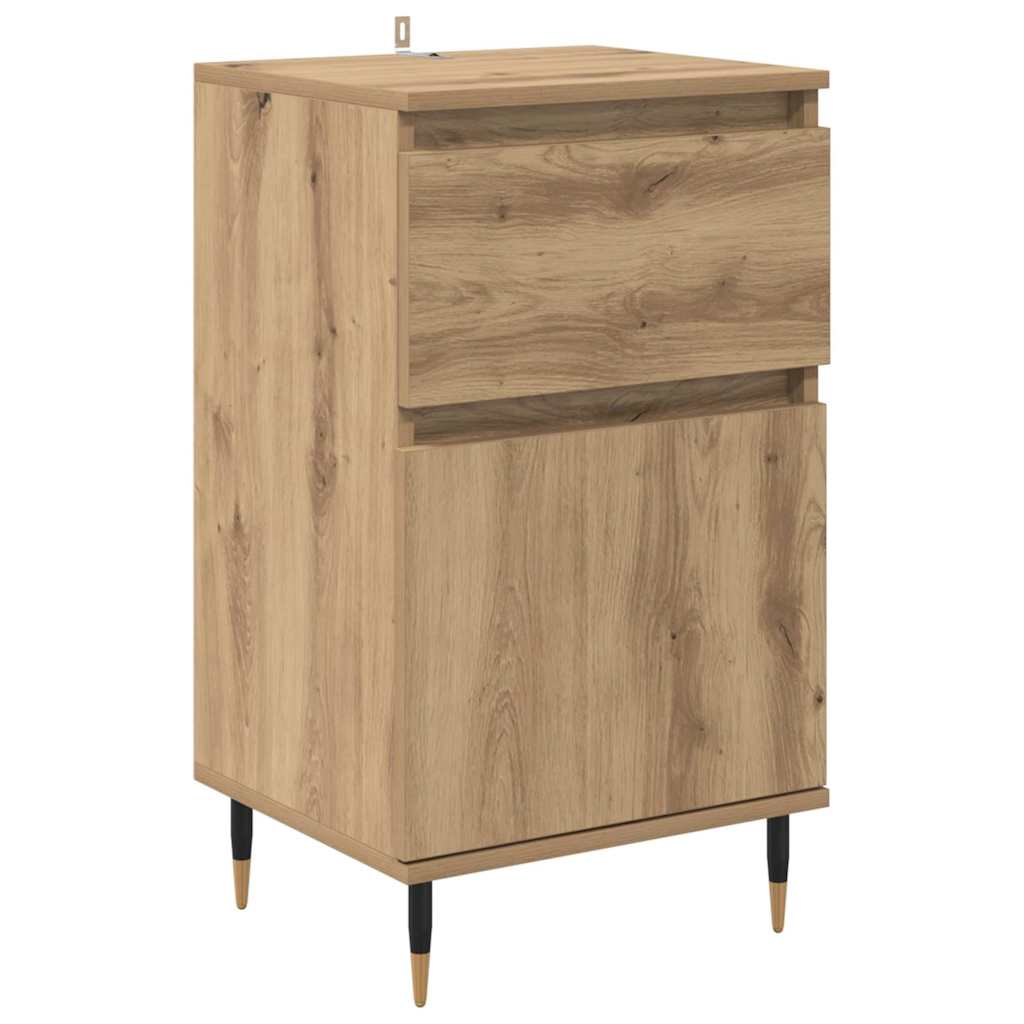 Sideboard Artisan-Eiche 40 x 35 x 70 cm Verbundholz und Eisen