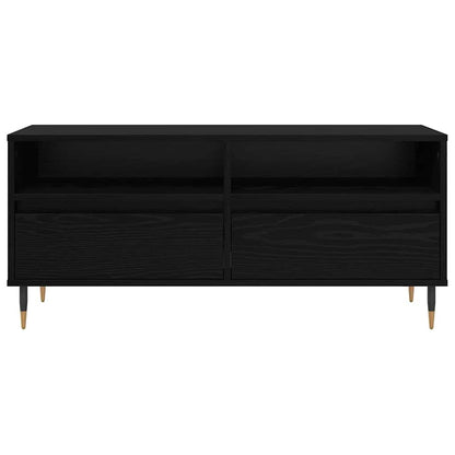 TV-Schränk Schwarz Eichen-Optik 100 x 34,5 x 44,5 cm