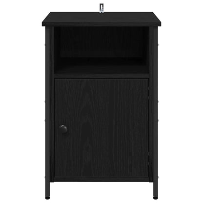 Nachttisch 2 pcs Schwarz Eichen-Optik 40 x 42 x 60 cm