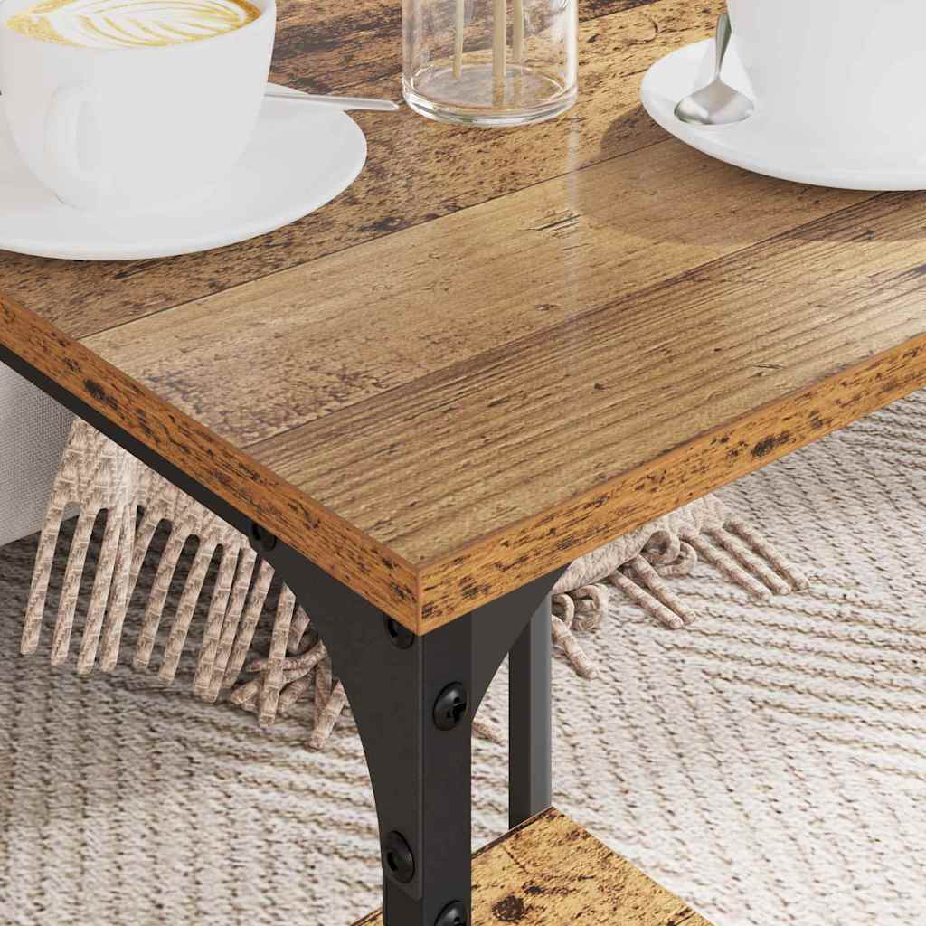 Couchtisch Altholz 40 x 40 x 55 cm Holzwerkstoff