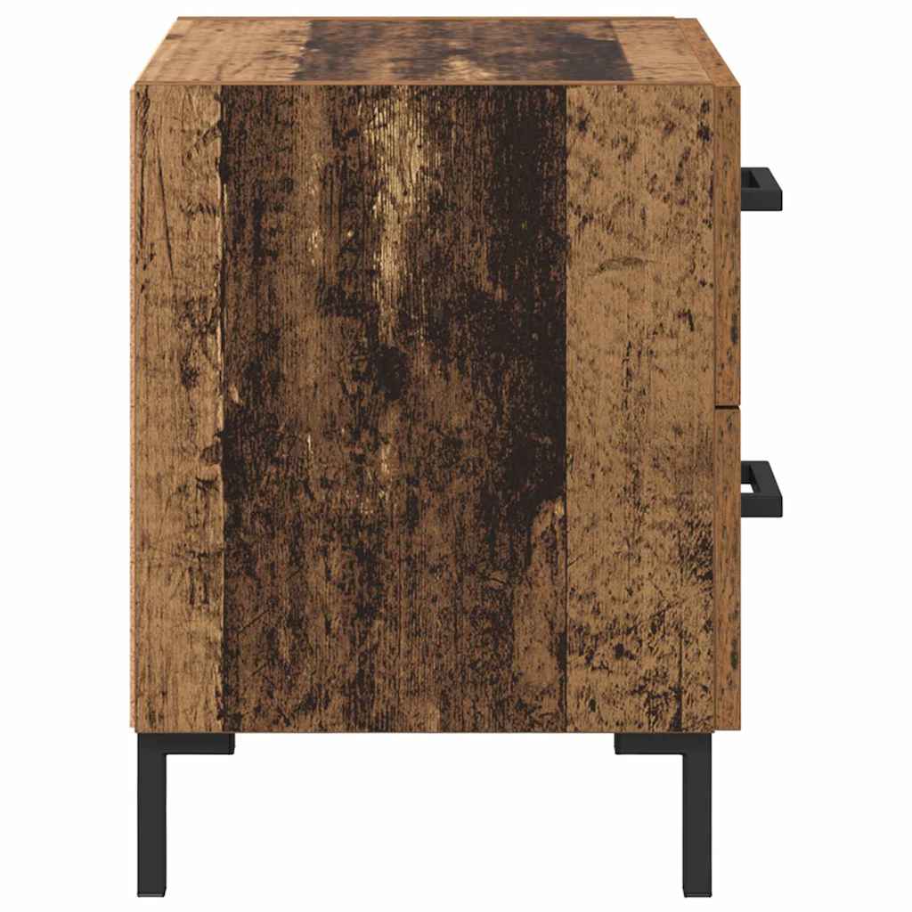 Nachttisch 2 pcs Altholz 40 x 35 x 47,5 cm Holzwerkstoff