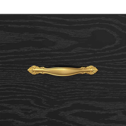 Nachttisch Schwarz Eichen-Optik 40 x 40 x 66 cm Holzwerkstoff