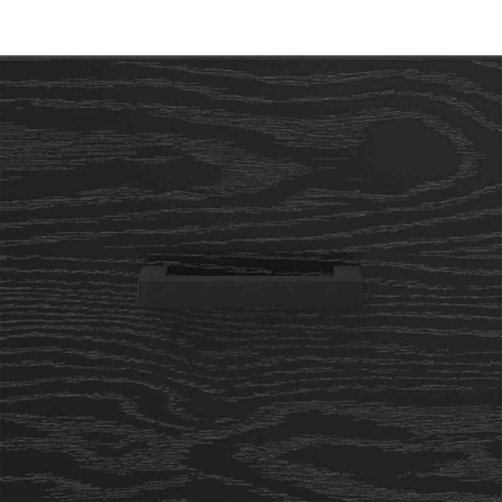 Nachttisch Schwarz Eichen-Optik 40 x 40 x 66 cm Holzwerkstoff