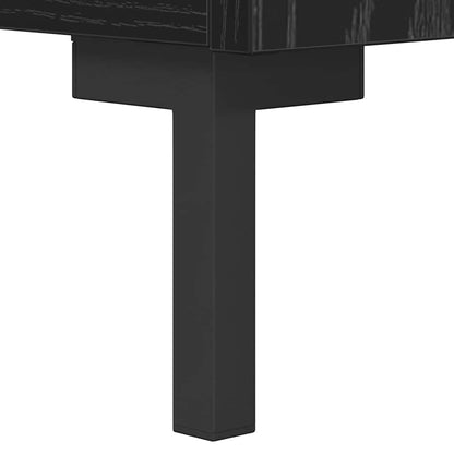 Nachttisch Schwarz Eichen-Optik 40 x 40 x 66 cm Holzwerkstoff