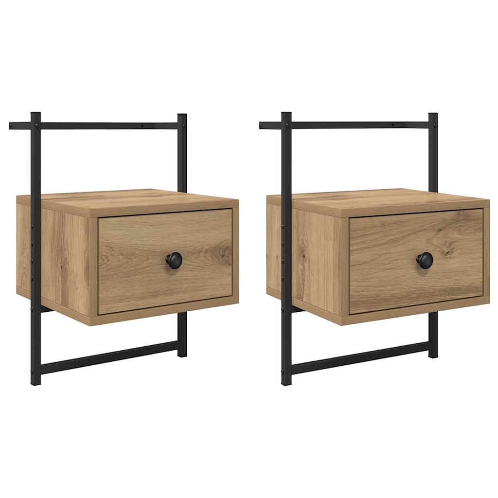 Nachttisch 2 pcs Artisan-Eiche 35 x 30 x 51 cm Holzwerkstoff