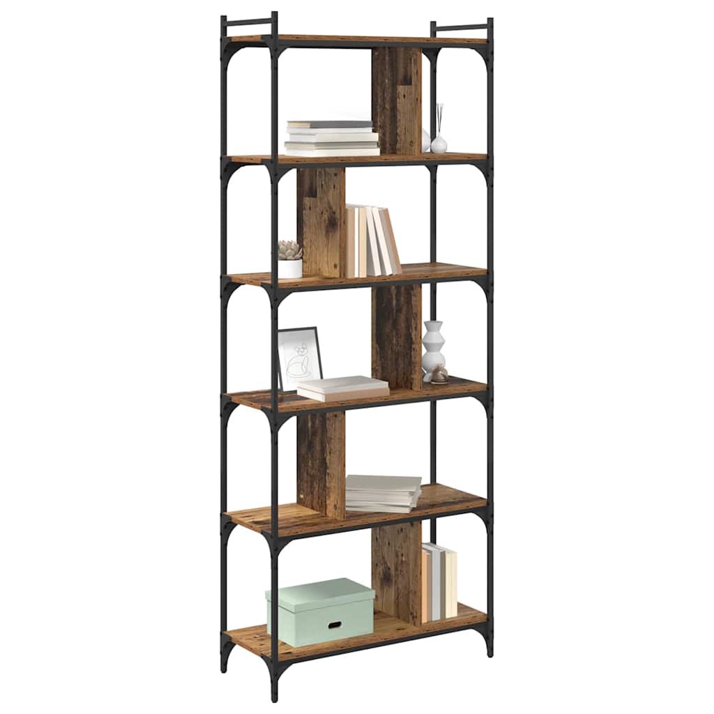 Bücherregal Altholz 76 x 32 x 192 cm Holzwerkstoff