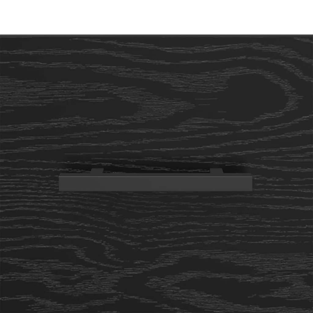 Nachttisch Schwarz Eichen-Optik 35 x 35 x 20 cm Holzwerkstoff