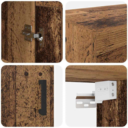 Wandschrank Altholz 69,5 x 34 x 90 cm Holzwerkstoff