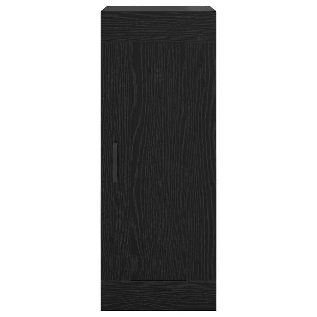 Wandschrank Schwarz Eichen-Optik 34,5 x 34 x 90 cm