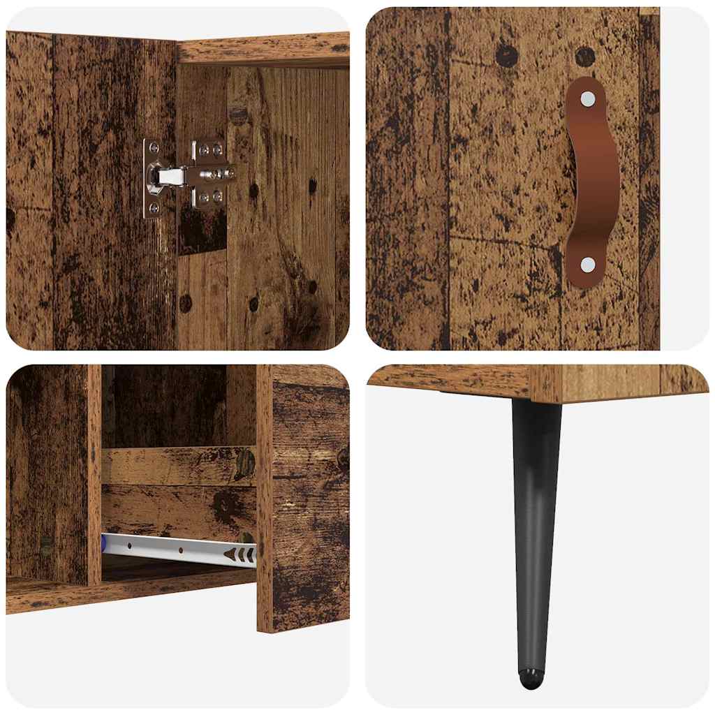 Sideboard mit Schubladen Altholz 100 x 36 x 60 cm Holzwerkstoff