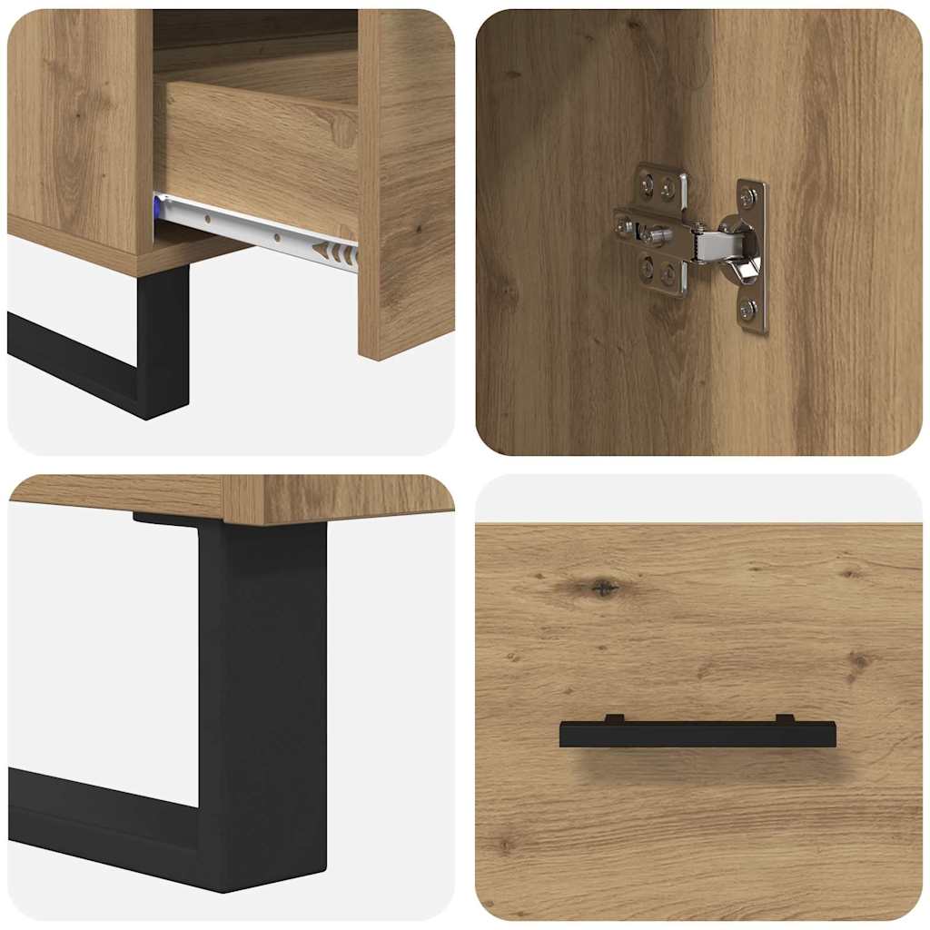 Highboard Artisan-Eiche 69,5 x 30 x 115 cm Holzwerkstoff