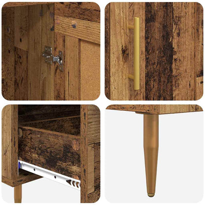 Highboard Altholz 69,5 x 31 x 115 cm Holzwerkstoff