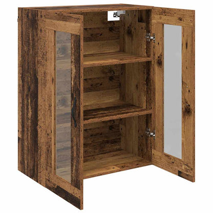 Wandschrank Altholz 69,5 x 34 x 90 cm Engineered Wood und Glas