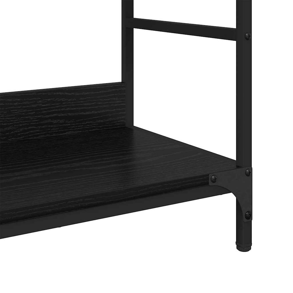 Regal Schwarz Eichen-Optik 78,5 x 33 x 82 cm Holzwerkstoff