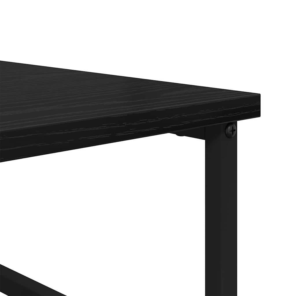 Bücherregal Schwarz Eichen-Optik 50 x 33 x 153 cm Holzwerkstoff