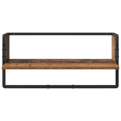 Wandregal-Set 6 pcs Altholz 100 x 25 x 30 cm Holzwerkstoff