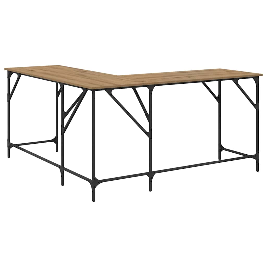 Schreibtisch Artisan-Eiche 149 x 149 x 75 cm Holzwerkstoff