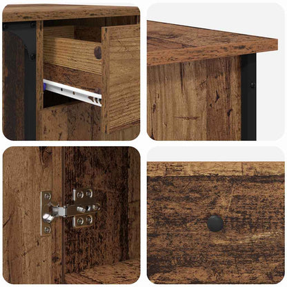 Schreibtisch Altholz 141 x 141 x 75 cm Holzwerkstoff