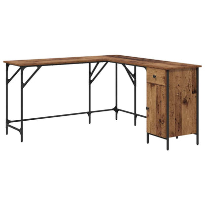 Schreibtisch Altholz 141 x 141 x 75 cm Holzwerkstoff