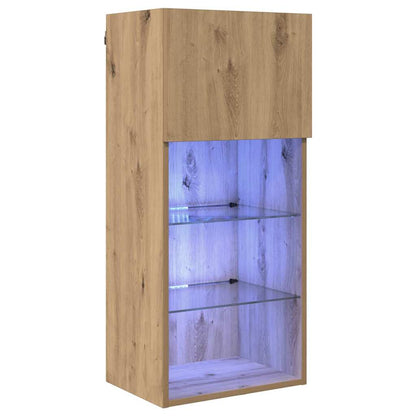 Wandmontierter TV-Schrank Artisan-Eiche 40,5 x 30 x 90 cm