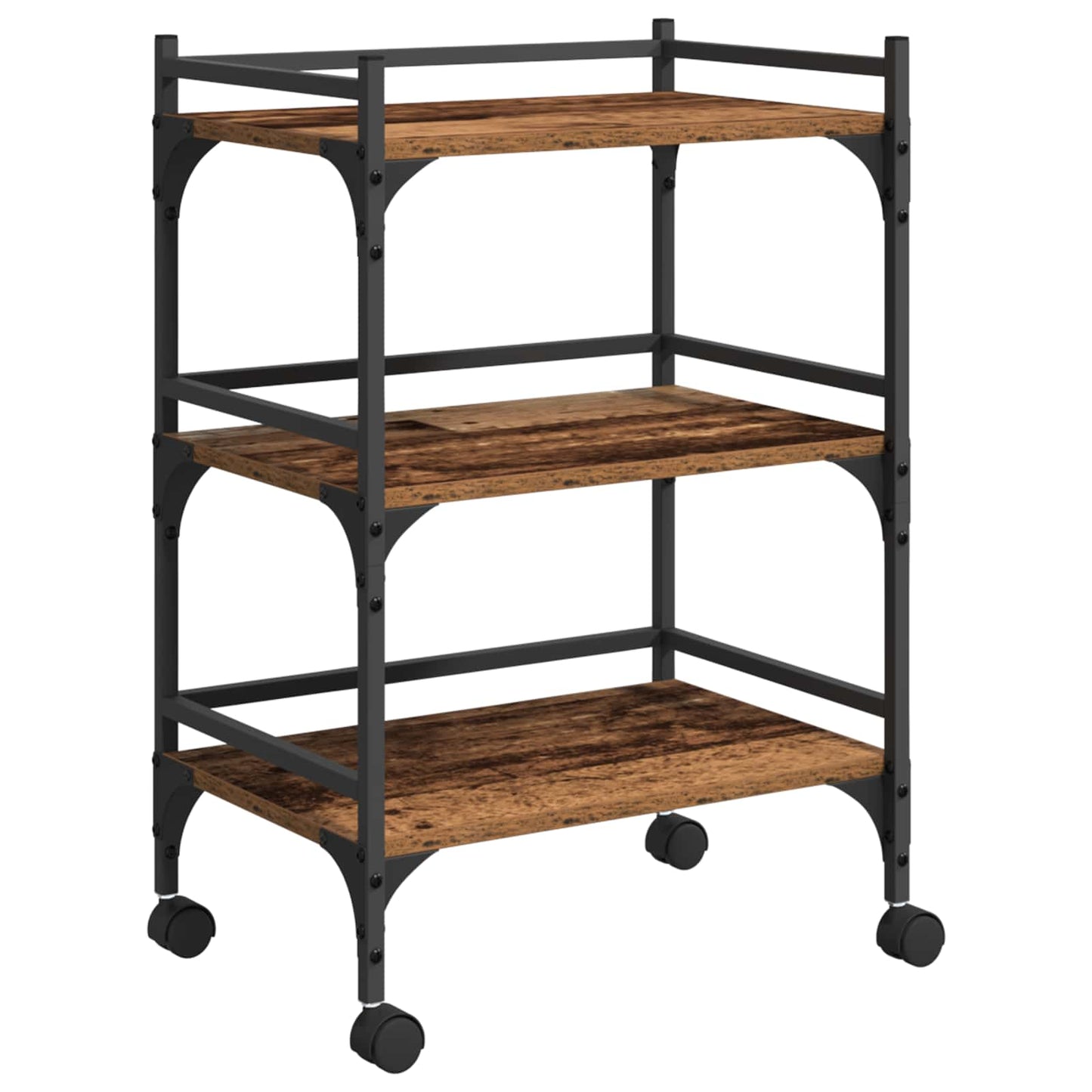 Küchentrolley Altholz 50 x 35 x 75,5 cm Holzwerkstoff