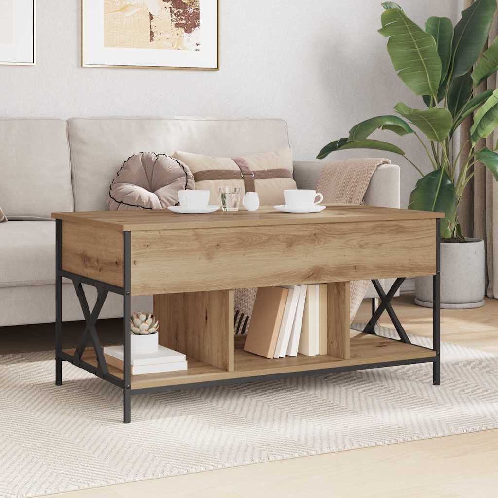Couchtisch Artisan-Eiche 100 x 55 x 48,5 cm Holzwerkstoff