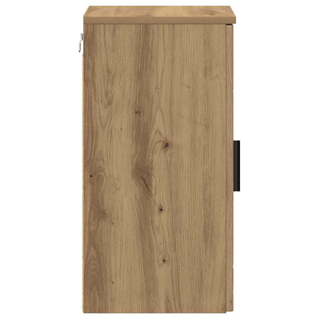Badezimmerschrank Wandmontiert Artisan-Eiche 30 x 31,5 x 61 cm