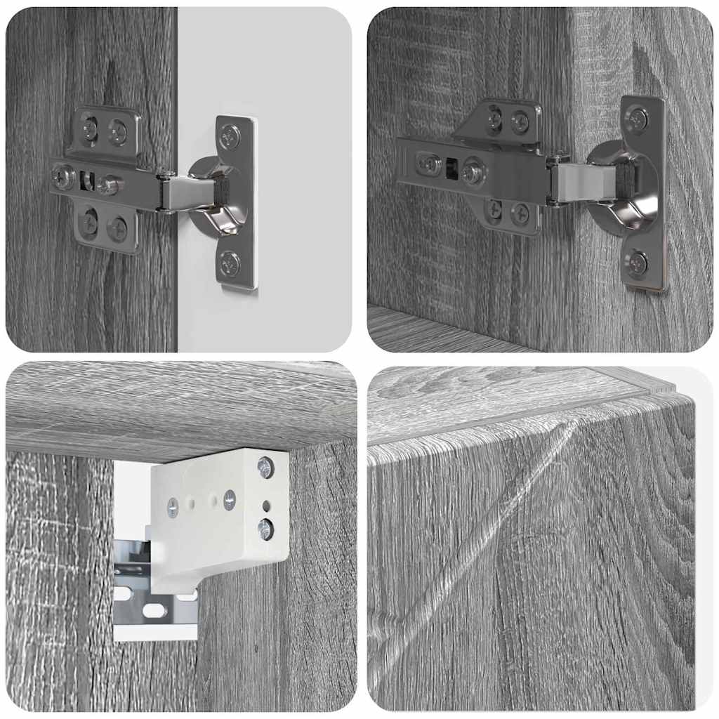 Spiegelschrank Graues Sonoma 59 x 17 x 55 cm Holzwerkstoff