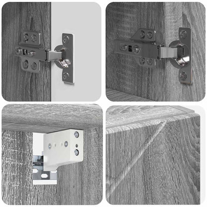 Spiegelschrank Graues Sonoma 59 x 17 x 55 cm Holzwerkstoff