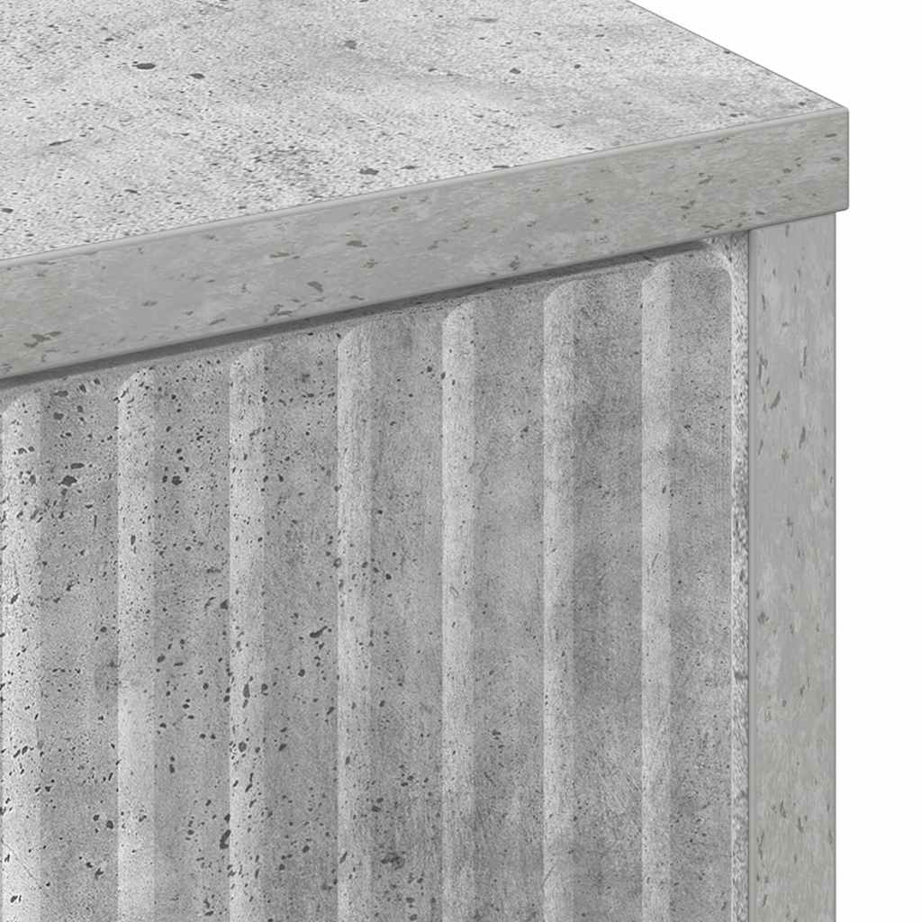 Badezimmerschrank mit Schubladen Beton Grau 39,5 x 36 x 88 cm