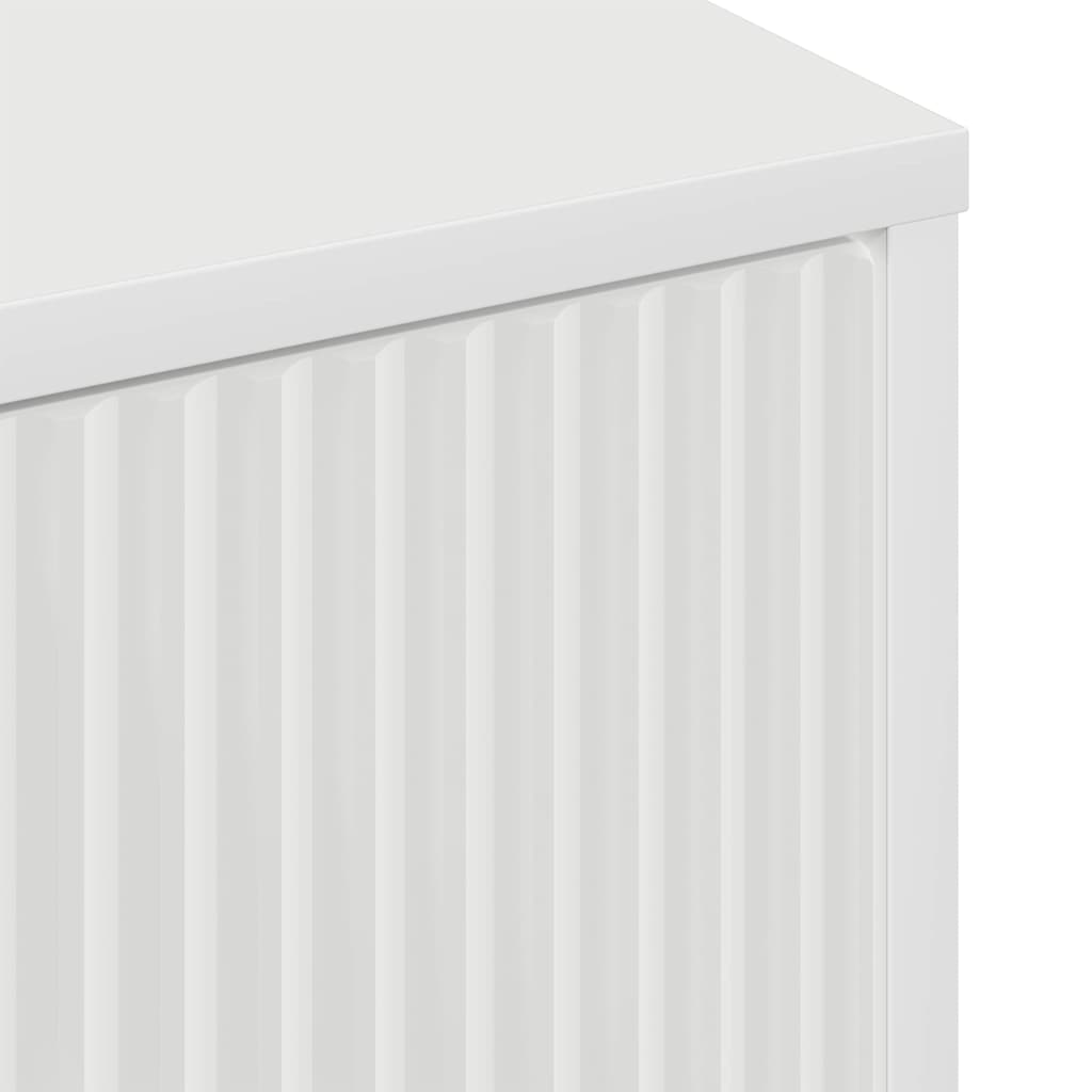 Couchtisch mit Schubladen Weiß 90 x 49 x 46 cm Holzwerkstoff