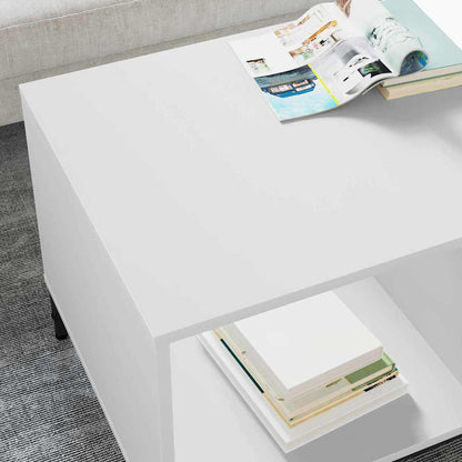 Couchtisch mit Schubladen Weiß 90 x 49 x 46 cm Holzwerkstoff