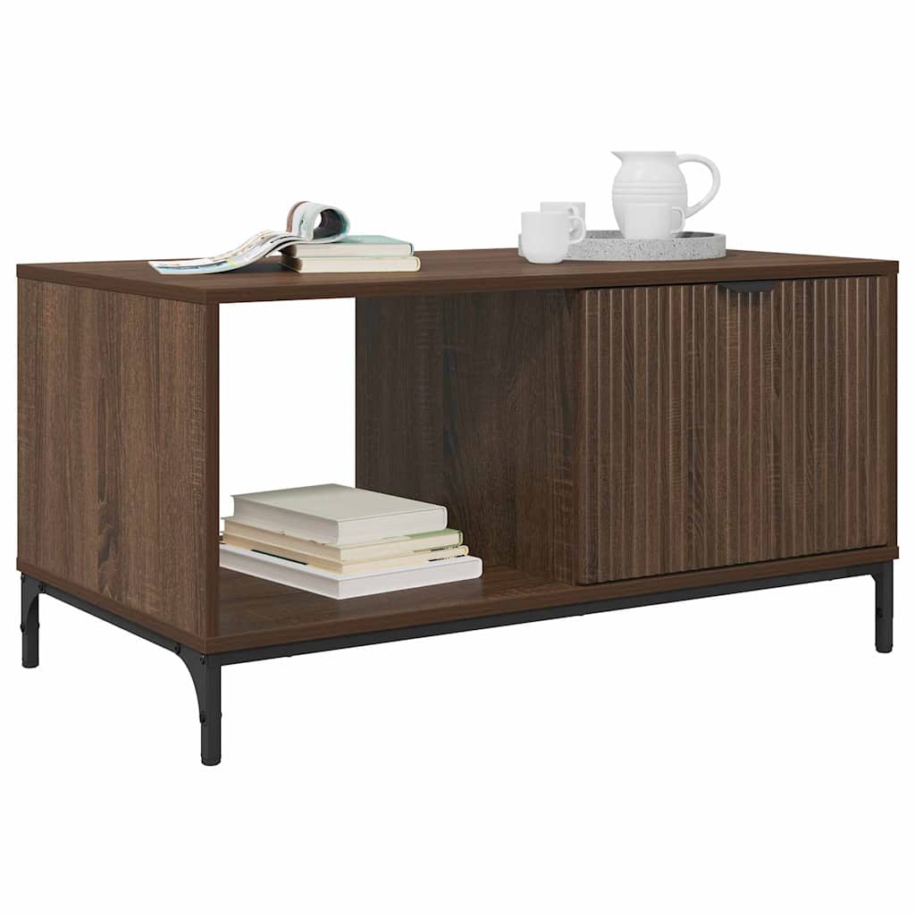 Couchtisch Braun Eichen-Optik 90 x 49 x 46 cm Holzwerkstoff