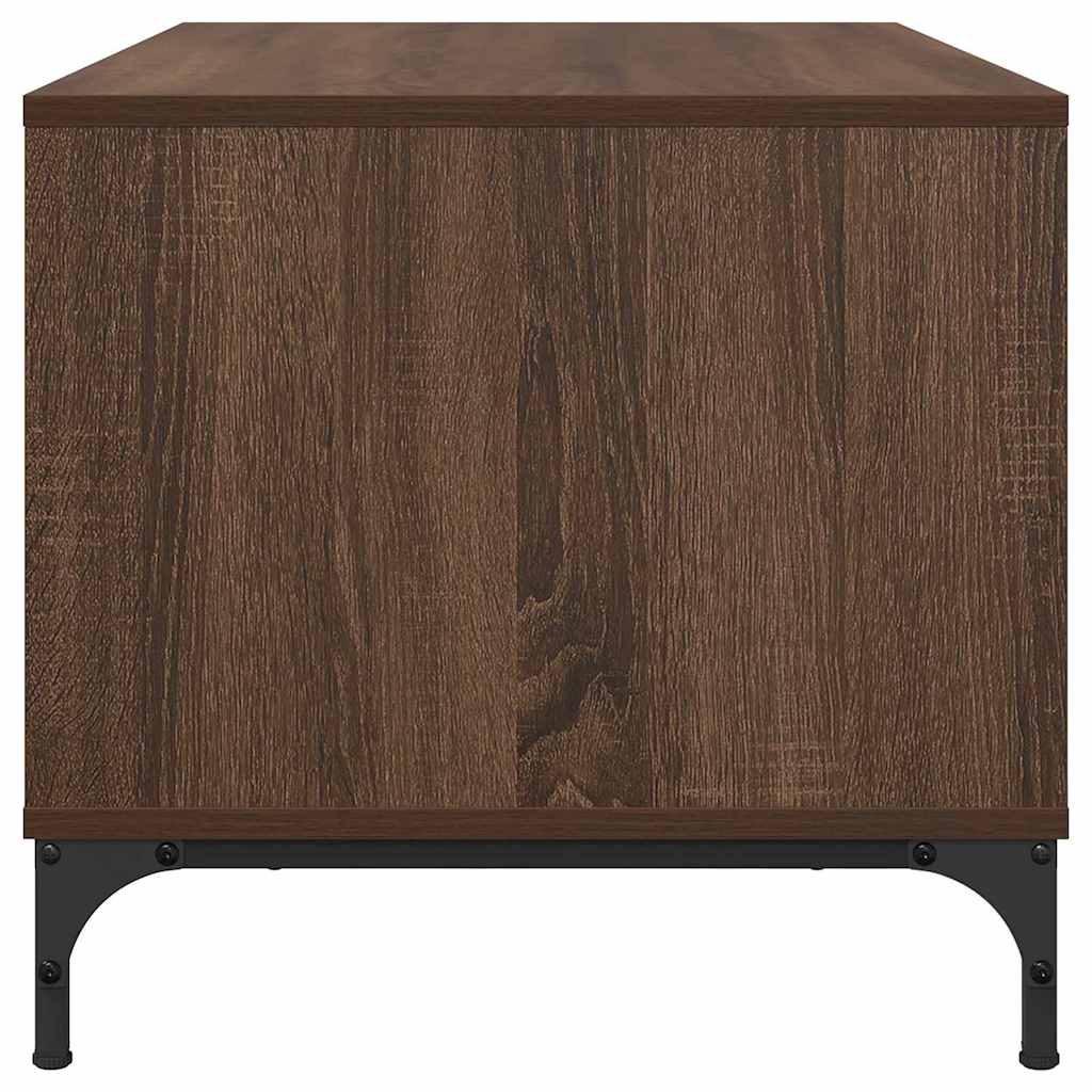 Couchtisch Braun Eichen-Optik 90 x 49 x 46 cm Holzwerkstoff