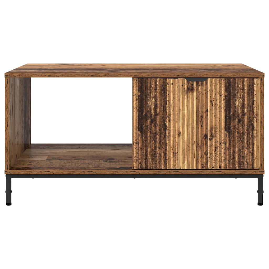 Couchtisch mit Schubladen Altholz 90 x 49 x 46 cm Holzwerkstoff