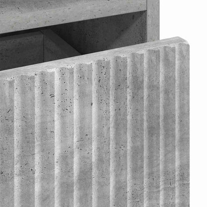 Nachttisch Betongrau 49 x 36 x 61 cm Holzwerkstoff