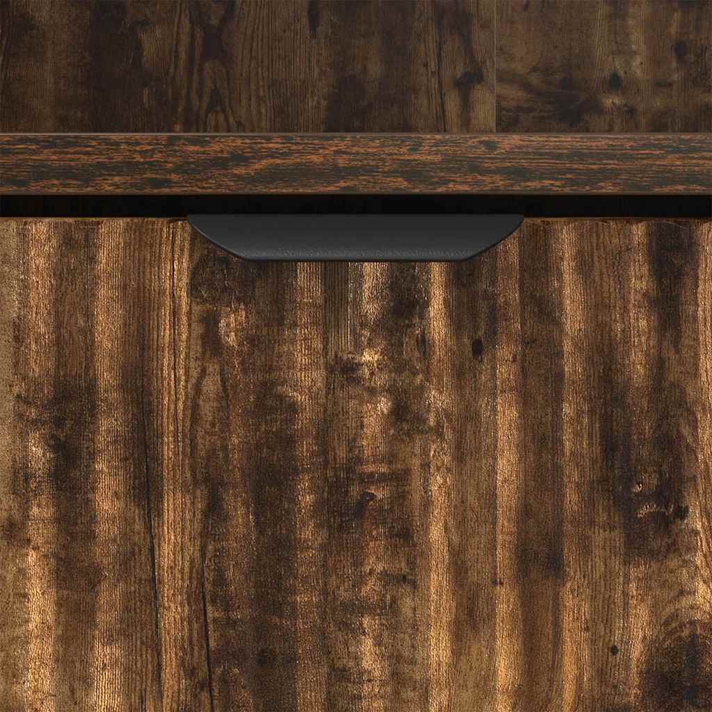 Nachttisch 2 pcs Räuchereiche 49 x 36 x 61 cm Holzwerkstoff