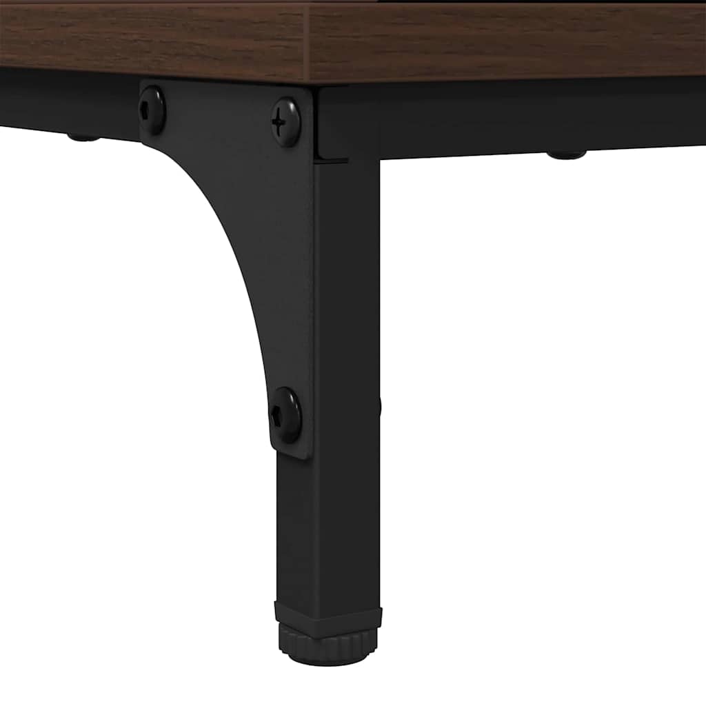 Nachttisch 2 pcs Braun Eichen-Optik 49 x 36 x 61 cm