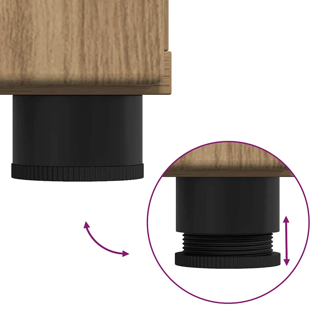 Sideboard FLORIN Artisan-Eiche 55,5 x 29 x 103 cm Holzwerkstoff