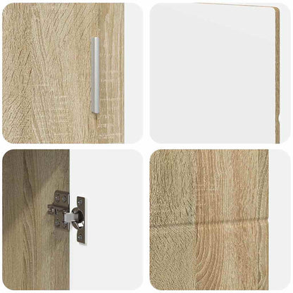 Sideboard mit Regal FLORIN Sonoma-Eiche 88,5 x 30,5 x 55,5 cm