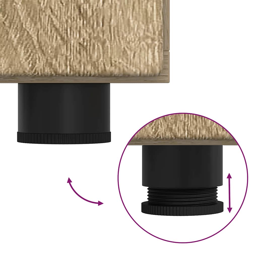 Sideboard mit Regal FLORIN Sonoma-Eiche 88,5 x 30,5 x 55,5 cm