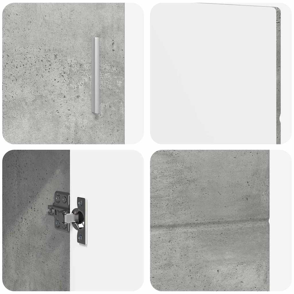 Sideboard FLORIN Beton Grau 88,5 x 30,5 x 55,5 cm Holzwerkstoff