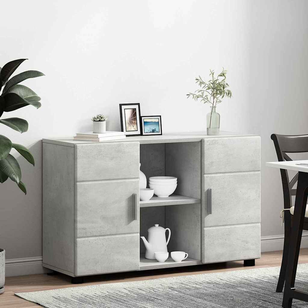 Sideboard FLORIN Beton Grau 88,5 x 30,5 x 55,5 cm Holzwerkstoff