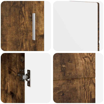 Sideboard FLORIN Geräucherte Eiche 88,5 x 30,5 x 55,5 cm