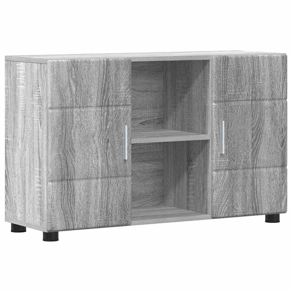 Sideboard mit Regal FLORIN Graues Sonoma 88,5 x 30,5 x 55,5 cm